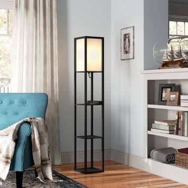 Hampton bay best sale shelf floor lamp